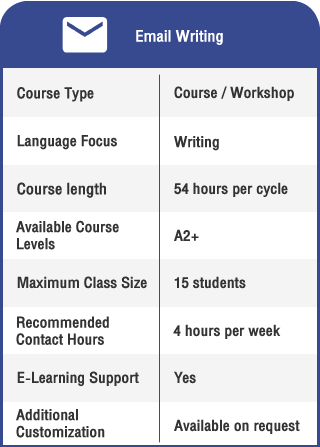 Anglokom Corporate Language Training Bangkok - English for Email Writing Info